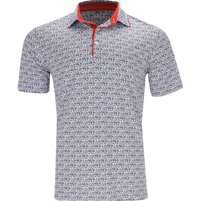 CLOUDSPUN Branch Polo|White Glow/Red Fire|Modern Mint/Deep Navy|Deep Navy/Modern Mint|Small|Medium|Large|X-Large|XX-Large