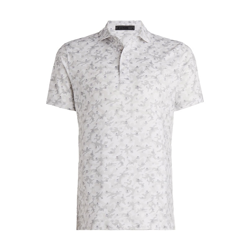 GFORE Floral Jersey Men’s Polo (White)
