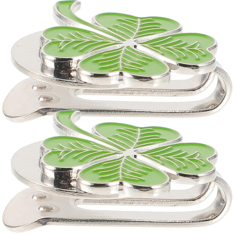 Golf Marker Hat Clip Portable Ball Markers Zinc Alloy 3×2.2cm Golfs Supplies 2Pcs