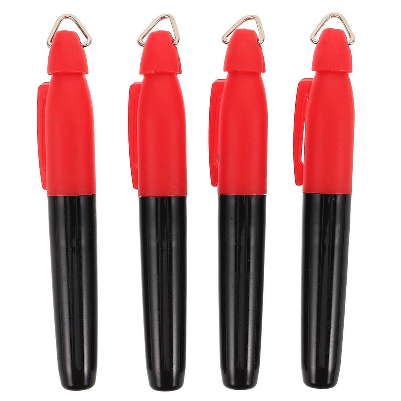 Golf Ball Marking Tool   4pcs Durable Permanent Marker Pens for Line Drawing, Keychain Clip, Ideal for Tournaments and Outdoor Practice