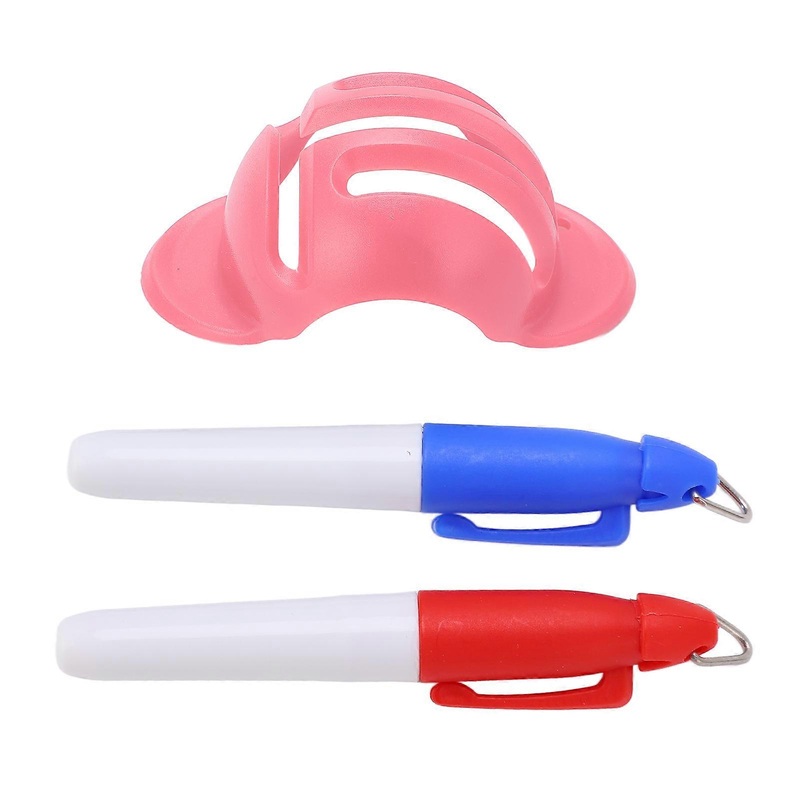 Golf Line Drawing Device Marker Stencil Golf Ball Triple Track 3 Line Marker for AlignmentPink