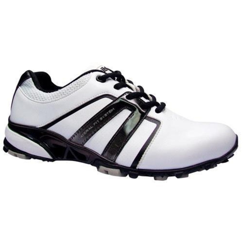 Niblick Mens Vines Golf Shoes|White Black|7.5|8.0|8.5|9.0|10.0|10.5|11.0|12.5
