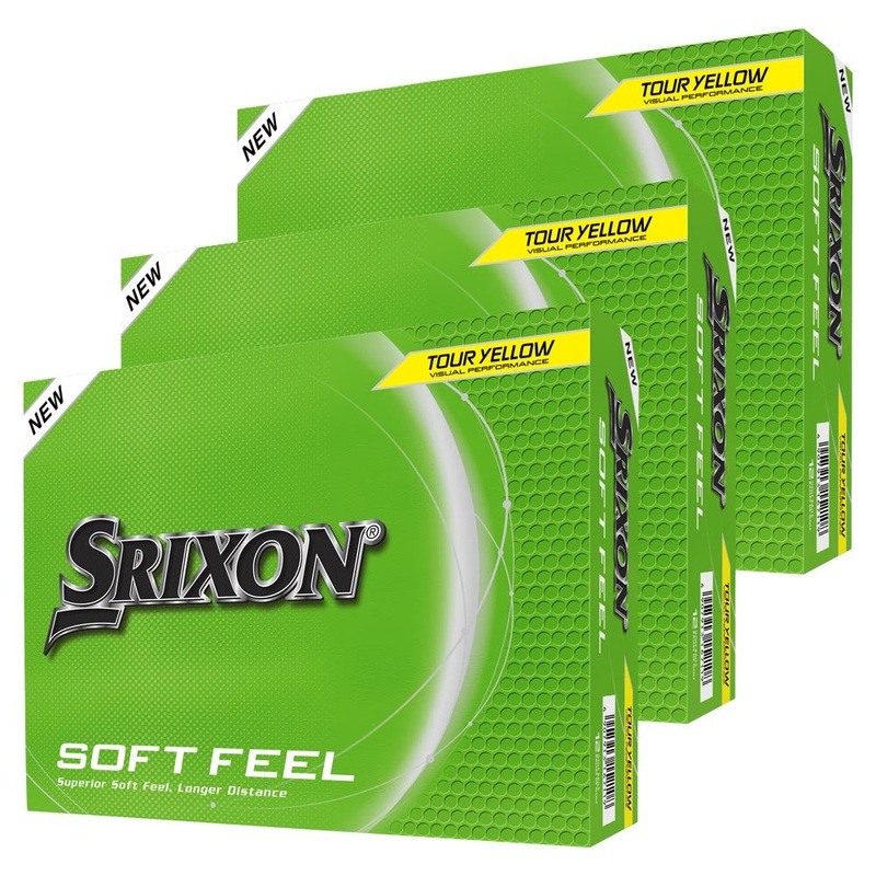Srixon Soft Feel Golf Balls V14 Yellow (3 Ball) – 3 Dozen