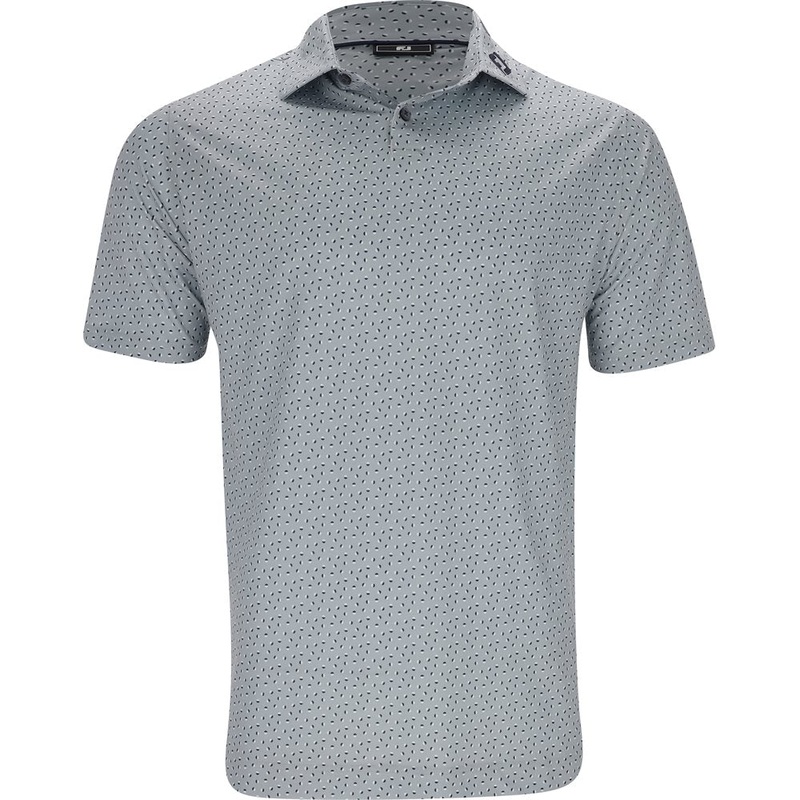 TOUR LOGO Bounce Print Polo|Gray|Medium|Large|X-Large