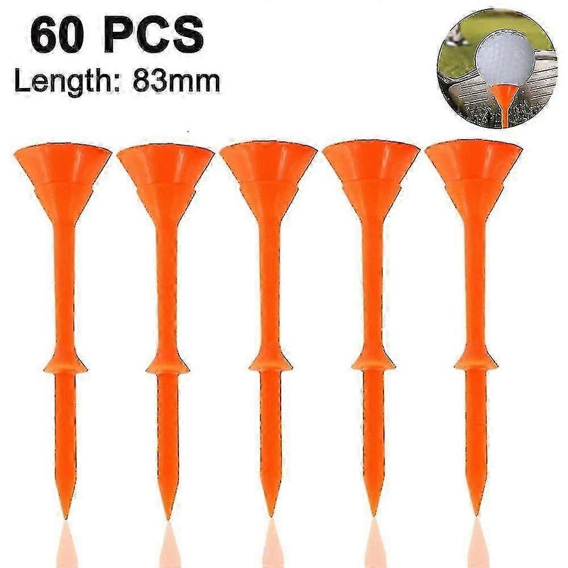 2025 Plastic Golf Ball Nail Ball 60 Packreduced Friction Side Spin Golf Plastic Tees Db