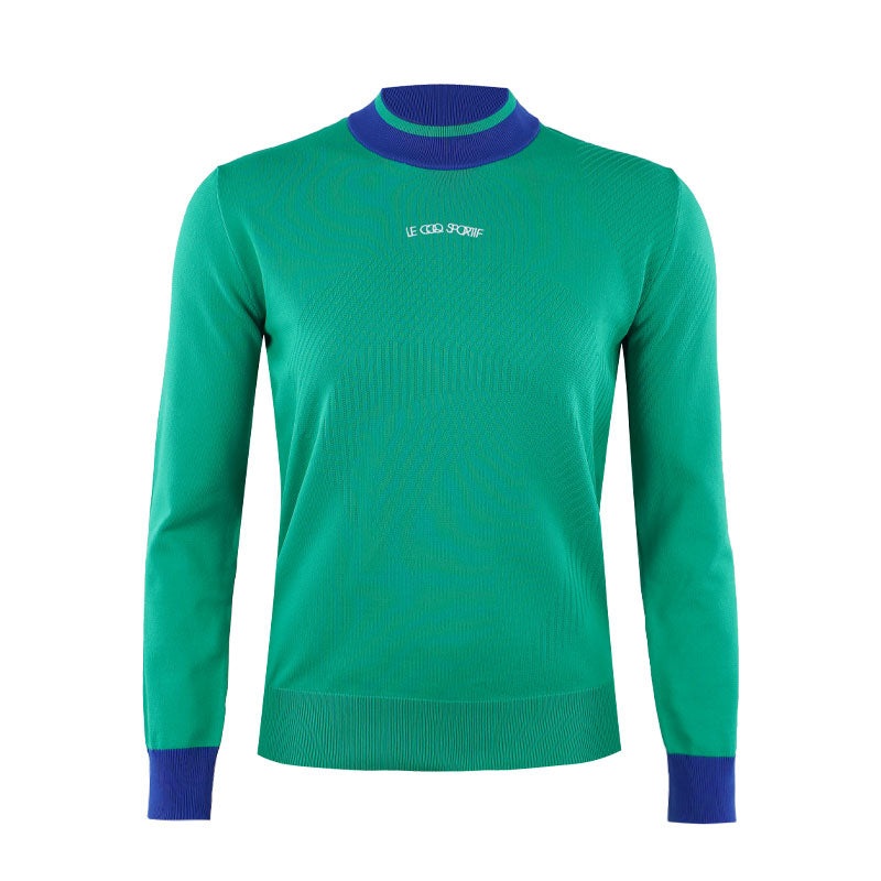 LE COQ SPORTIF GOLF New Basic Knit Women’s Mock Shirt (Green)