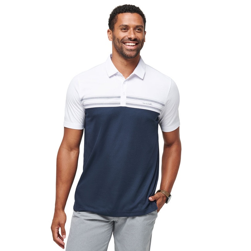 Travis Mathew Mens Pali Polo|White|Small|Medium|Large|X Large|2X Large