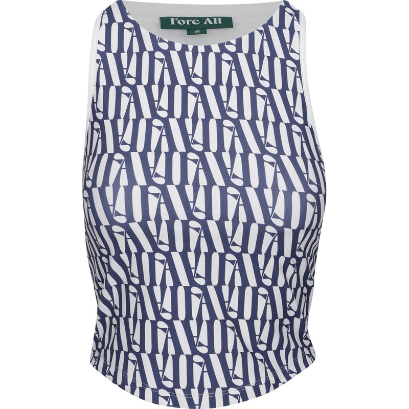 Women’s Lillee Tank Shirt|Indigo/White FA Pattern|Large|XX-Large