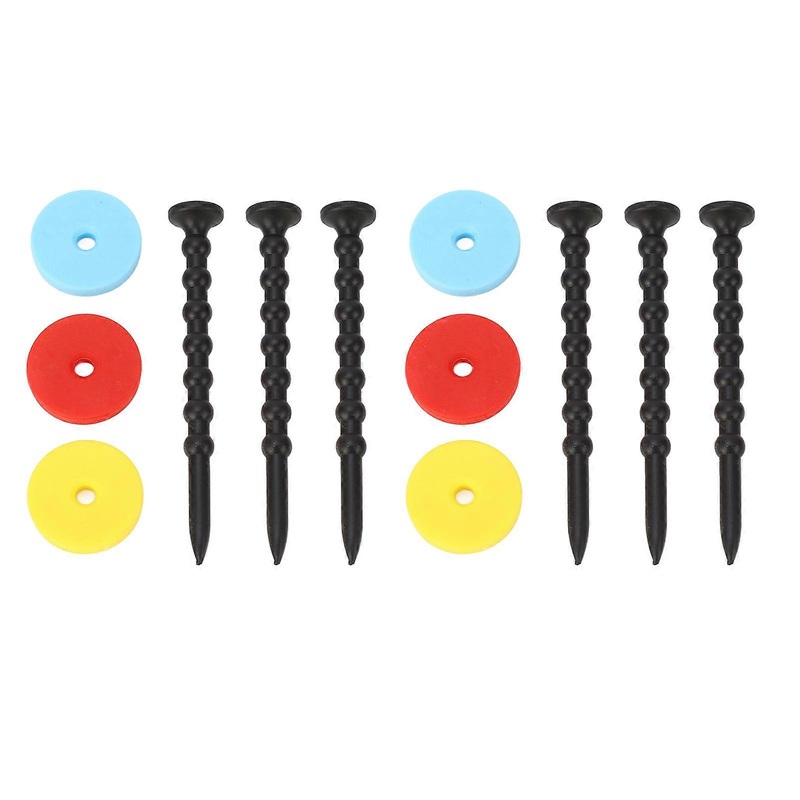 2 Sets Golf Tee Holder Abs Long Ball Base Set Kit With Colorful Discs For Outdoor Sports