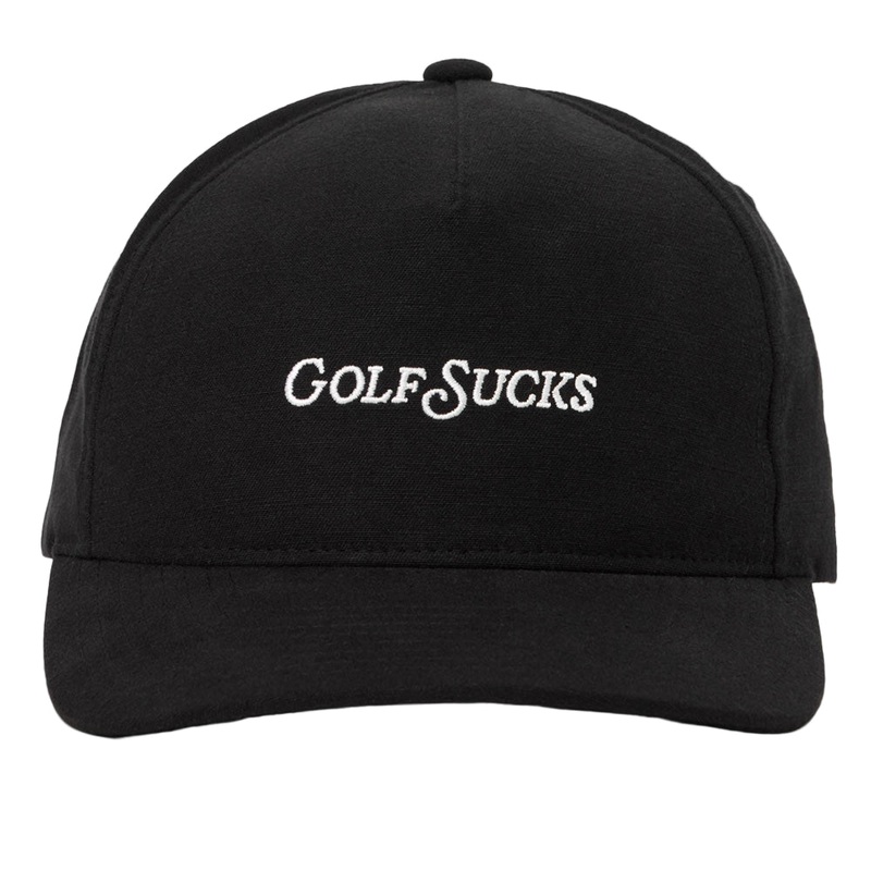 Travis Mathew Golf Sucks Hat|Black|Italian Sand
