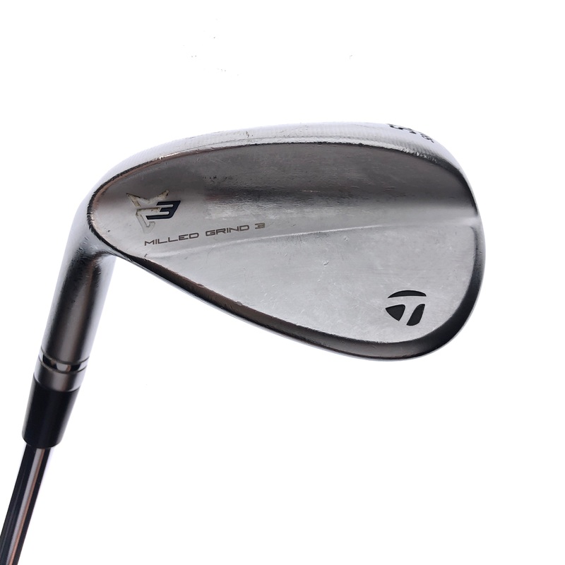 Used TaylorMade Milled Grind 3 Gap Wedge / 52 Degree / Stiff Flex / Left-Handed