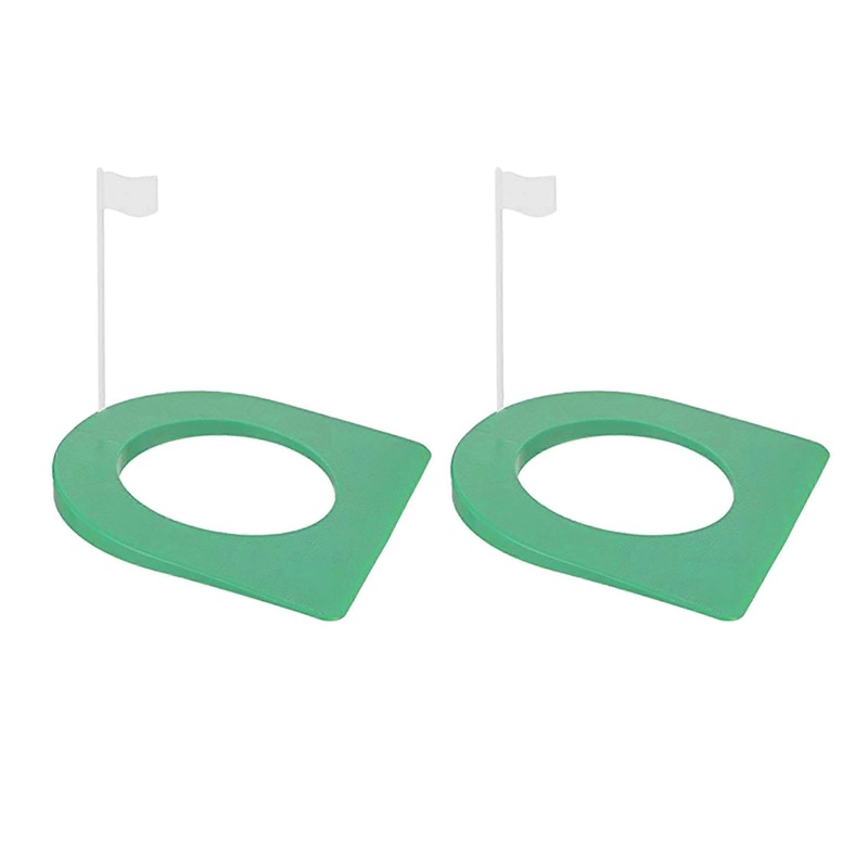2 Pcs Golf Putting Cup and Flag Golf Putting Hole Practice Aids with Flag suitable for Golf Putting Training