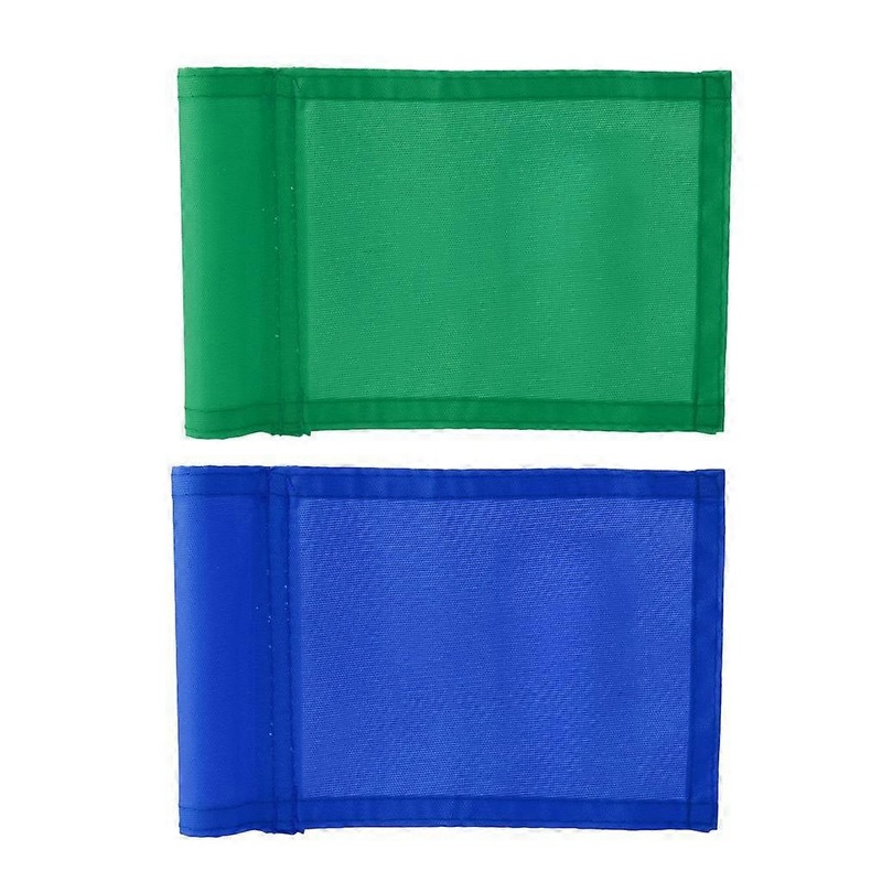 2x Standard Nylon Golf Pole Hole Flag Putting Green Marker Outdoor Yards 18x13cm