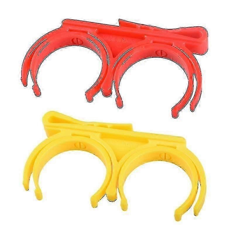 Mini Golf Ball Storage Bag Waist Pouch Container Holder 2 Balls Golf Ball Holder Waist Belt Organizer Golf Ball Clip Golf(4pcs, Red And Yellow) -ZHENV