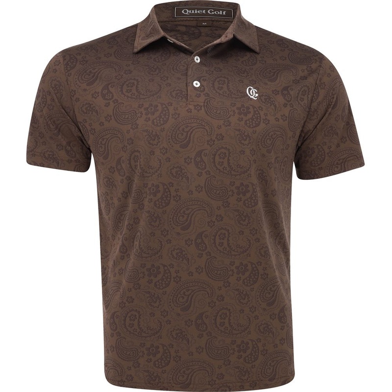 Monogram Paisley Polo|Brown|Navy|Small|Medium|Large|X-Large