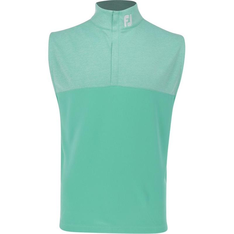 Tour Logo Heather Yoke 1/2 Zip Vest