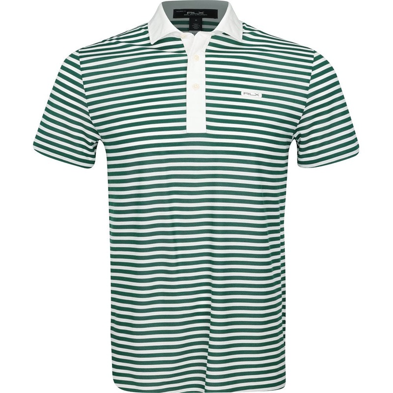 Tour Pique Knit Stripe Polo|Ceramic White/Kelly Green|Small|Medium|Large|X-Large