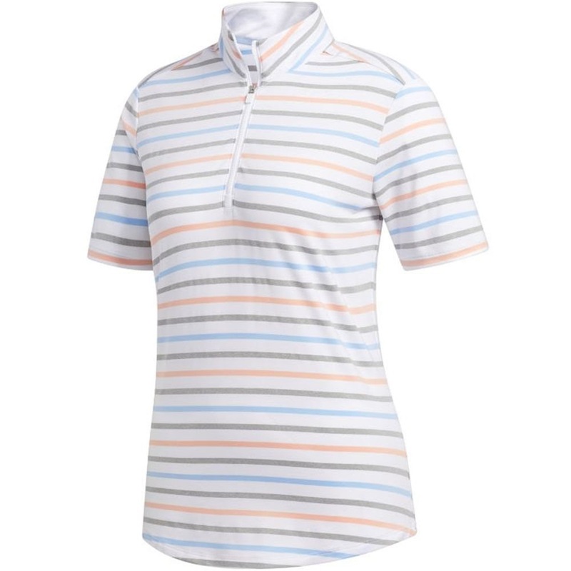 Women’s Ultimate Stripe Polo|White/Glow Pink|White/Active Teal|White/Glow Green|X-Small|Small