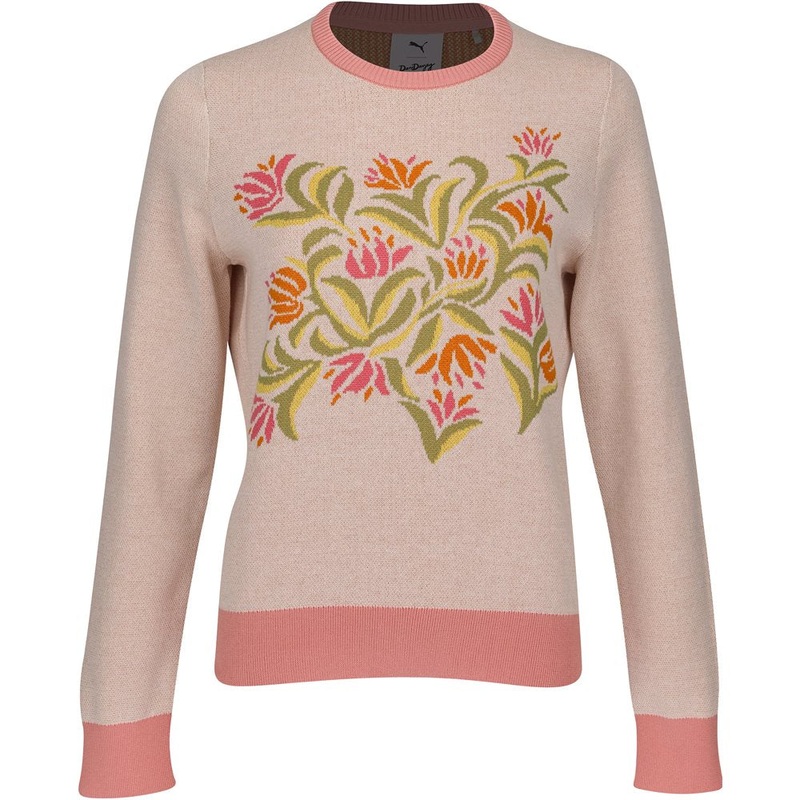 Women’s x Dani Dazey Sweater|Warm White/Floral|Small|Medium|Large|X-Large|X-Small