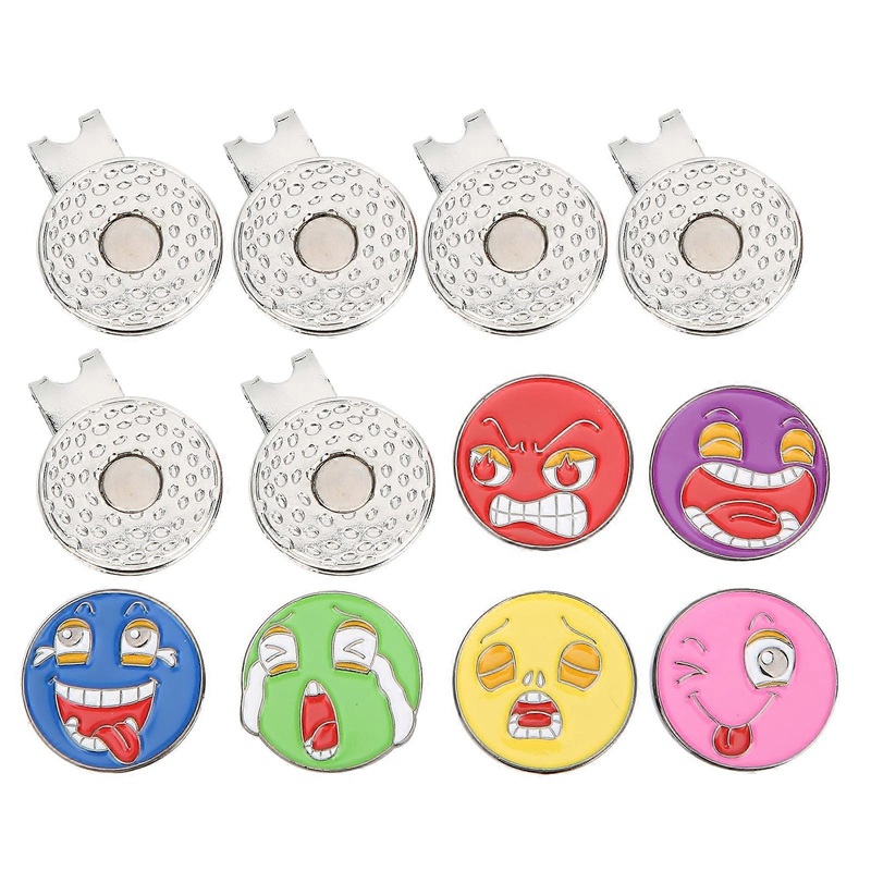 6PCS 25mm Portable Lightweight Ball Marking Tool Metal Hat Clip Marker Practicing Accessory