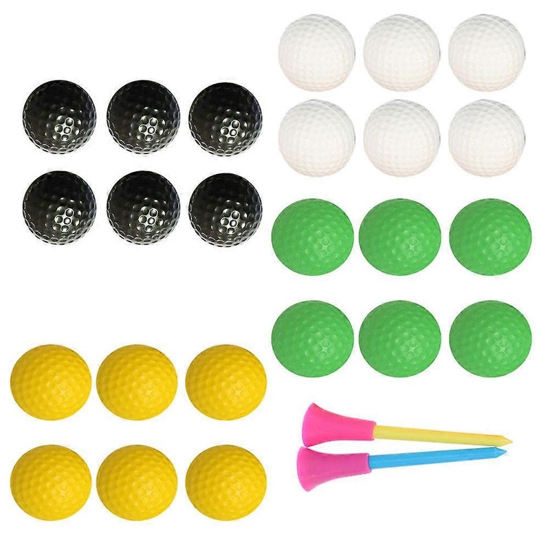 Color Golf Balls For Golfers Practice Training Ball Assorted Color 26Pcs