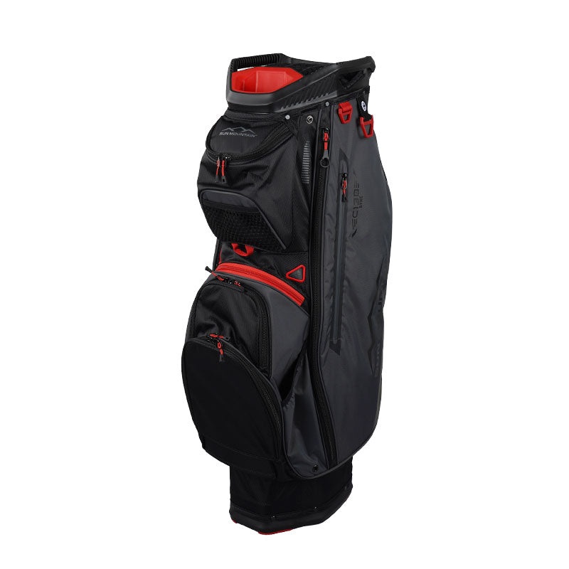 SUN MOUNTAIN 9 C130 Sync Cart Bag (Black/Steel/Red)