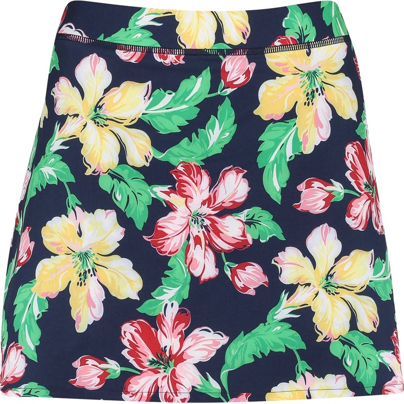 Women’s 4-Way Stretch With Back Pleats 15 Iconic Hibiscus Skirt