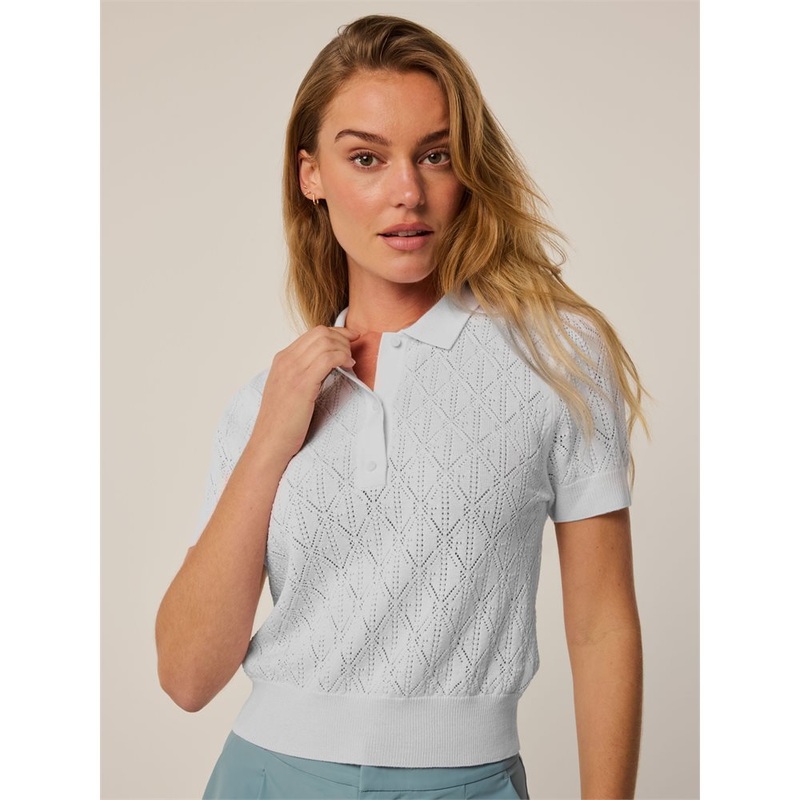 Women’s Pointelle Bardot Sweater Polo