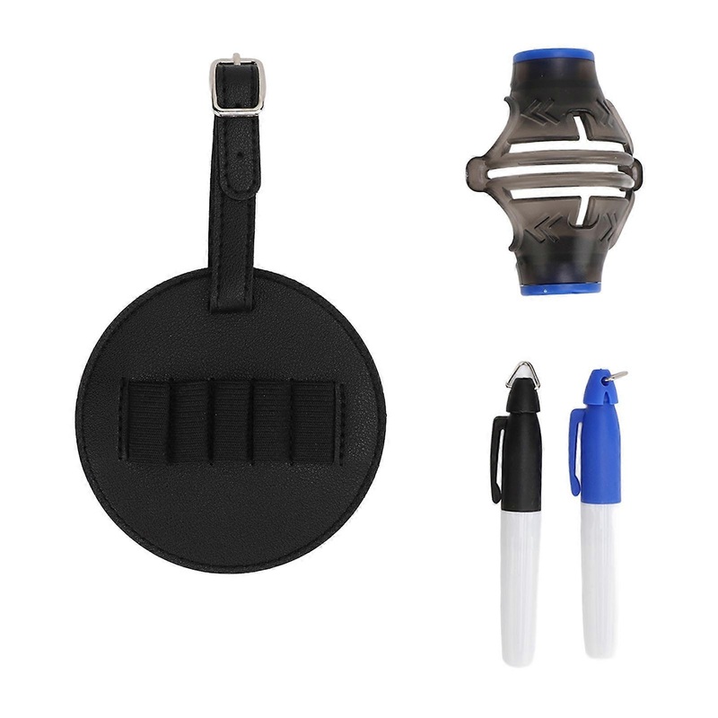 Golf Ball Line Marker Tool ABS Golf Ball Liner Drawing Marking Alignment Tool with 2 Pens and Marker Stencil for Golfing Putting