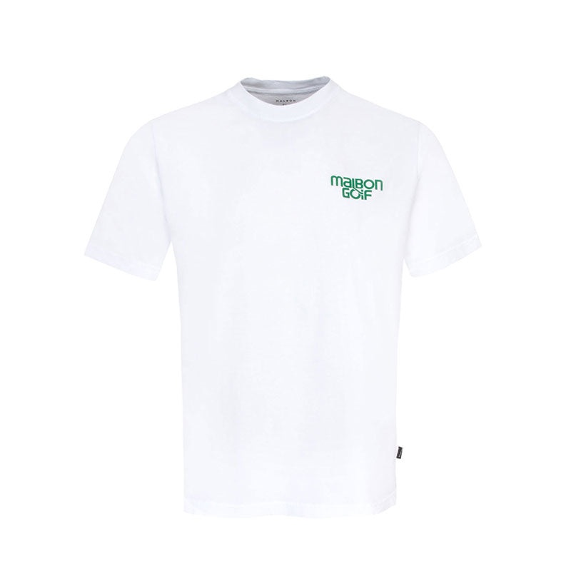 MALBON GOLF Swing Oil Men’s T-Shirt (White)