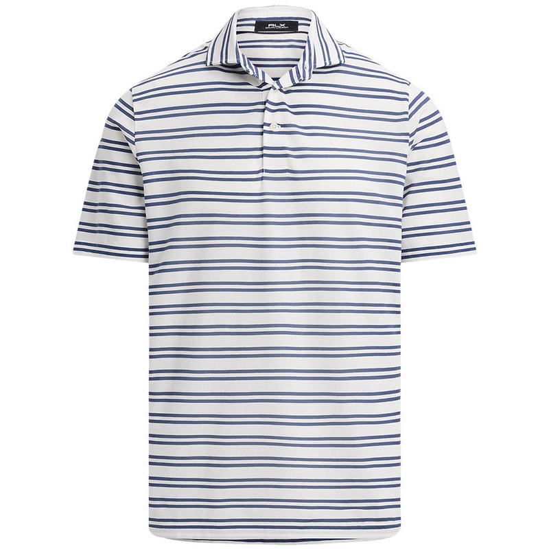 Tour Pique Double Stripe Polo|Blue Striped Old Royal Ceramic White|X-Small|Small|Medium|Large|X-Large|XX-Large|XXX-Large