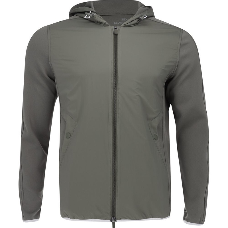 Wind Control Double Knit Pique Hooded Jacket