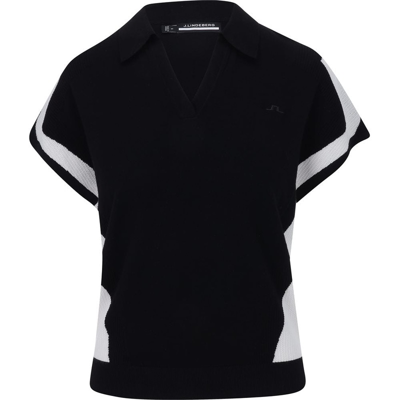 Women’s Vita Knitted Polo|Black|X-Small|Small|Medium|Large