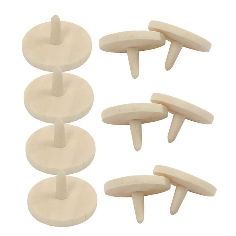 Pack of 10 Golf Ball Brand Tool Golf Accessories Kit Golf Markers for Men Golf Ball Marker Golf Marker Golf Ball Line Marker Wooden Khaki