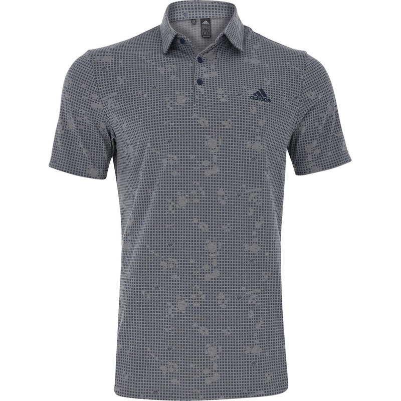 Primegreen Polo|Gray Three Melange/Crew Navy|Small