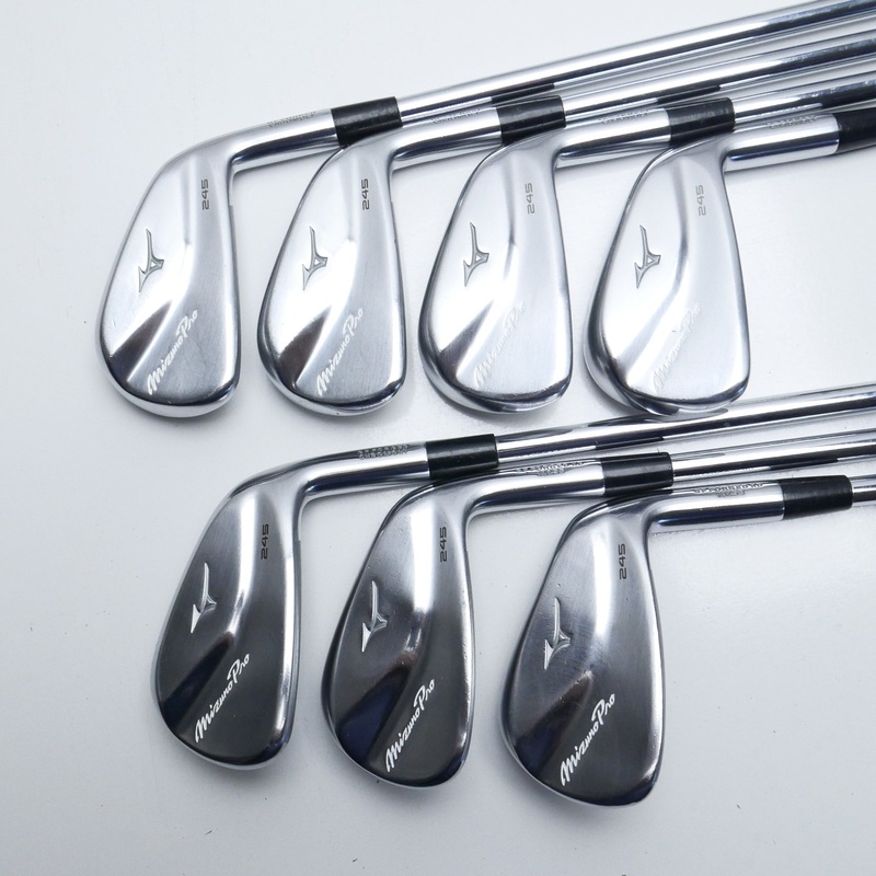 Used Mizuno Pro 245 Iron Set / 4 – PW / Stiff Flex