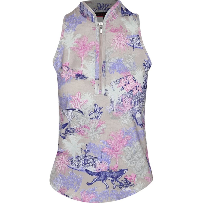 Women’s Savannah Nights Sleeveless Vesta Mock Neck Shirt