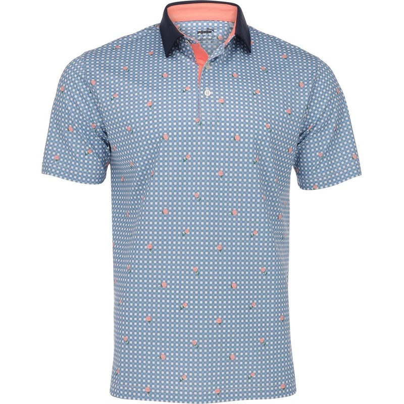 Pique Gingham Polo|White Glow/Zen Blue|Small|Medium|Large|X-Large|XX-Large