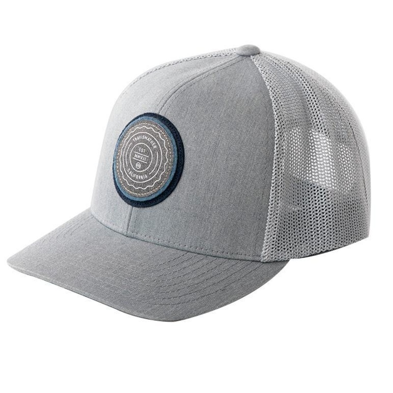 Travis Mens The Patch Cap|Black|Heather Grey Pinstripe|White|Dark Blue|Heather Grey