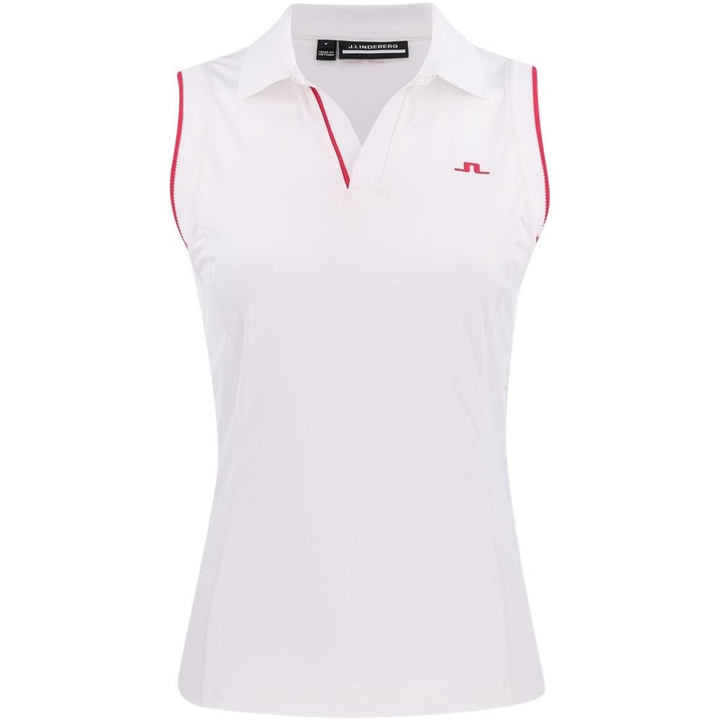 Women’s Viola Sleeveless Polo|White|Black|X-Small|Small|Medium|Large|X-Large