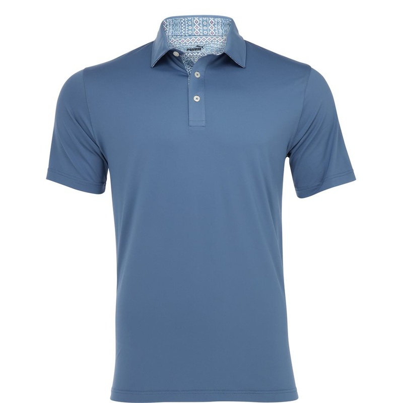 Fair Isle Trim Polo|Blue Horizon|Small|Large|X-Large|XX-Large|XXX-Large