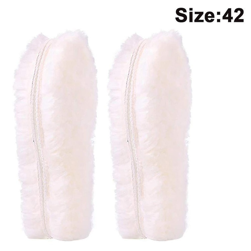 Fuzzy Sheepskin Insole, Warm Thick Fluffy Lambswool Inserts  37