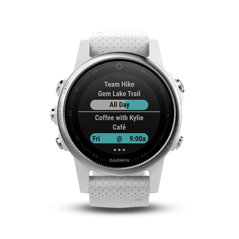 GARMIN Fenix 5S GPS Golf Watch (White)