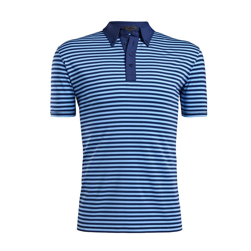GFORE Feeder Stripe Men’s Polo (Blue Print)