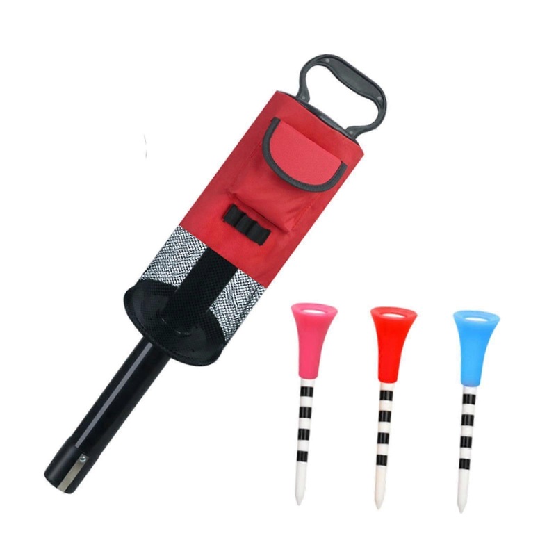Golf Ball Retriever Portable Golf Ball Shagger for Training Golf Accessories Red