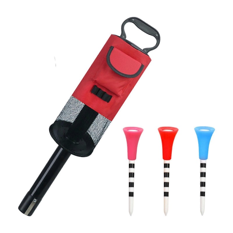 Golf Ball Retriever with Golf Tees, Golf Ball Shagger, Large Capacity Golf Ball