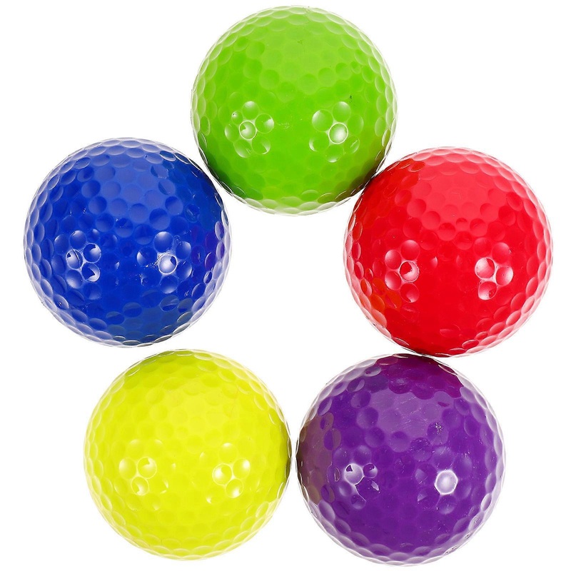 Practice Balls Bright Colored Golf Balls For Teaching Kids Golf School 5Set