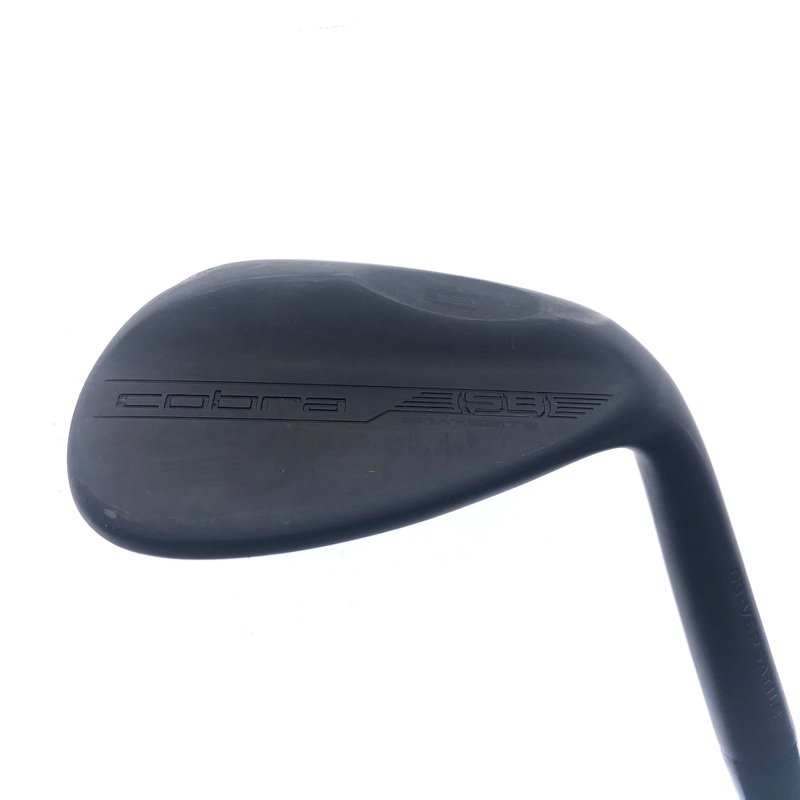 Used Cobra Snakebite 2023 Black Satin Lob Wedge / 58.0 Degrees / Stiff Flex