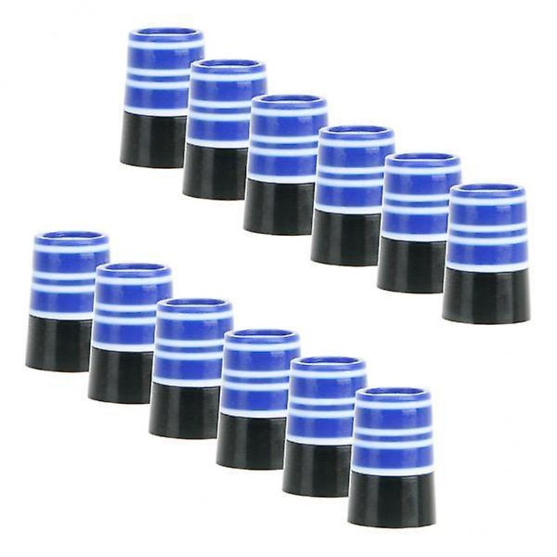 2x12Pcs Durable Golf Iron Ferrules for Taper Tip Iron Wedge Size .370 End Caps Blue White