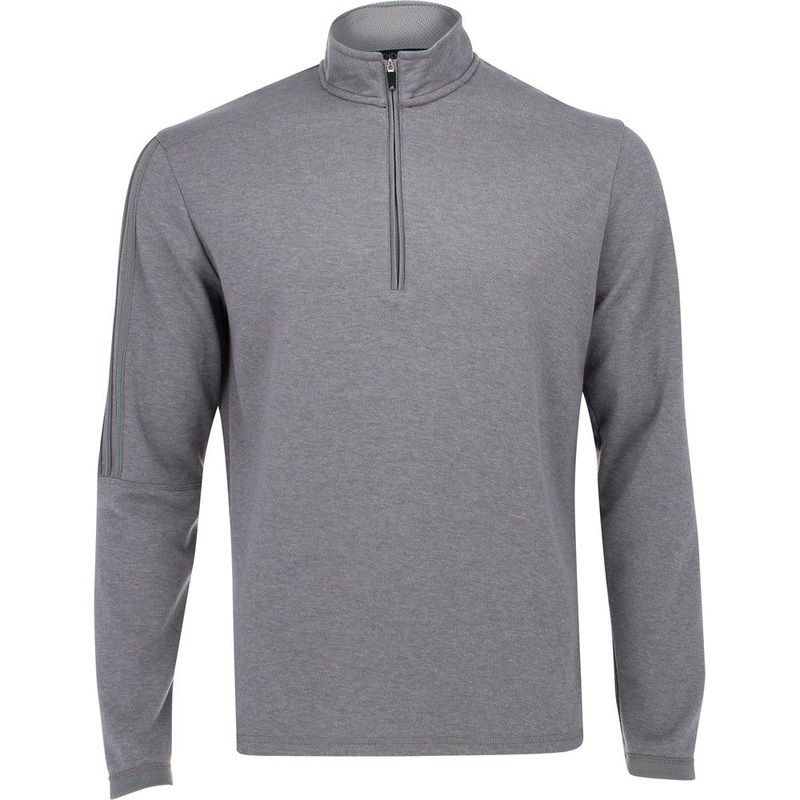 3-Stripes 1/4 Zip Pullover|Gray Three Melange|Small
